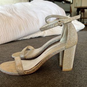 Stuart Weitzman sparkly heels